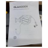 $136 GLAHODEN Retractable Hose Reel 5/8 x 90 ft, 2025 Dual Ratchet Lock, 180  Swivel Mount