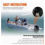 $180 4-Inch Manual Power Lift Setback Jack Plate for Up to 60 HP Outboard Motors, Black