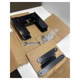 $180 4-Inch Manual Power Lift Setback Jack Plate for Up to 60 HP Outboard Motors, Black