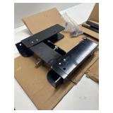 $180 4-Inch Manual Power Lift Setback Jack Plate for Up to 60 HP Outboard Motors, Black