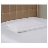 $125 DOWNLITE Down Extra Thin, Flat Pillow for Stomach Sleepers (Hypoallergenic) (Standard/Queen)
