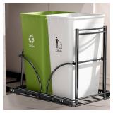 Dual Trash Can Pull-Out Under Sink, No Can, 35 Qt Bins, Garbage Pullout Kit, Quiet Close