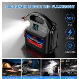 $250 8000A Jump Starter 12V/24V for Large Gas & Diesel Engines, Booster Pack LED Light