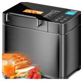 $170 KBS Premium 2LB Convection Bread Maker, Dual Heaters, 710W, Stainless Steel, 17-in-1