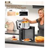 $170 KBS Premium 2LB Convection Bread Maker, Dual Heaters, 710W, Stainless Steel, 17-in-1