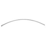 PROFLO PFCSR5 5' Stainless Steel Curved Shower Rod - Brushed Nickel