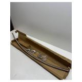 PROFLO PFCSR5 5' Stainless Steel Curved Shower Rod - Brushed Nickel