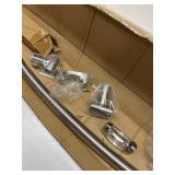 PROFLO PFCSR5 5' Stainless Steel Curved Shower Rod - Brushed Nickel