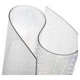 Clear Carpet Runner, USA Made, 24 x 36-Inch, 2mm Thick Cleated Vinyl Floor Protector
