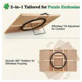 ALL4JIG 1500-Piece 2-in-1 Tilting & Rotating Puzzle Board, 24.53' x 33.19', 4 Drawers, Cover