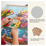 ALL4JIG 1500-Piece 2-in-1 Tilting & Rotating Puzzle Board, 24.53' x 33.19', 4 Drawers, Cover
