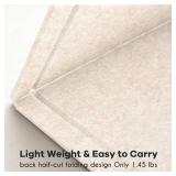 Lightomorrow Bulletin Board 36x24 Felt/Cork Alternative, Oatmeal, with 20 Pushpins