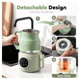 Nut Milk Maker, Soy & Oat Milk with 8 Presets, Auto-Clean, Delay Start, 33oz, Green