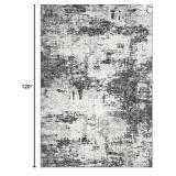 Area Rug for Living Room - Washable, Non-Shedding, Stain-Resistant, Anti-Slip, Soft, Black