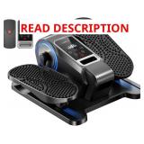 Under Desk Elliptical Machine, Seated Pedal Exerciser with Remote, 12 Speeds, Manual/Auto