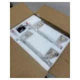 $150 Island Kitchen Light, 4-Light Gold Linear Pendant Chandeliers with Clear Glass Shades