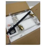 $150 Island Kitchen Light, 4-Light Gold Linear Pendant Chandeliers with Clear Glass Shades