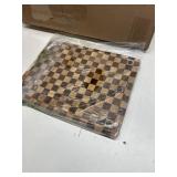 THETCHRY Acacia Cutting Board with Juice Grooves & Handles, 17x12x0.8, Large Serving Tray