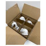 4 Pack! Starbucks 2024 Black Pleated Metallic Core Tumbler 24oz Venti Cold Cup NWT