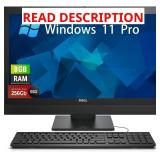 $220 Dell OptiPlex 5250 AIO Desktop Windows 11 Pro 21.5' FHD Intel G4560 8GB 256GB SSD KB/Mouse