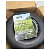 Cubesprings 13x6.50-6 Mower Tires, Flat-Free Front, 3/4, 5/8, 1/2 Bearings, White Rim, 2Pack