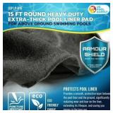 U.S. Pool Supply Armour Shield 15-Foot Round Pool Liner Pad for Above Ground Pools