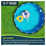U.S. Pool Supply Armour Shield 15-Foot Round Pool Liner Pad for Above Ground Pools