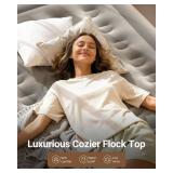 Queen Air Mattress with Built-in Pump, 18 Raised Comfort Inflatable Bed, 650lbs