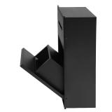 Bathroom Trash Can 11L Tilt-Out Cabinet, 2-Tier Hidden Garbage Bin, Wall-Mounted Stainless