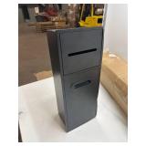 Bathroom Trash Can 11L Tilt-Out Cabinet, 2-Tier Hidden Garbage Bin, Wall-Mounted Stainless