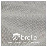 $170 Unimatta Sunbrella Outdoor Patio Chair Cushions Set, 24' x 24', Set of 2, Water-Repellent, Fade Resistant, Deep Seat Cushion for Backyard, Couch, Sofa and Patio Furniture, Specrtum Pebble