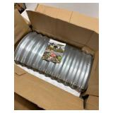 4 Pack Tall 2x2x2FT Round Corrugated Galvanized Steel Raised Garden Bed Outdoor, Metal Above Ground Garden Bed for Vegetables and Flowers, Raised Beds for Gardening
