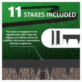 33ft. Galvanized Steel Landscape Edging (10-Pack)   40' Metal Edging for Landscaping with 11 Stakes, Hammer-in Metal Landscaping Edging for Yard Pathway & Flower Beds   Lawn Edge for Garden Design