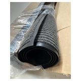 MaxMat  Extra Large Commercial Floor Mat, 3 x 5 Feet Rubber Border Heavy Duty Made in USA Commercial Door Mat, Waterproof, Low-Profile, Easy to Clean, Rubber Entry Mudroom Rug (Charcoal Grey)