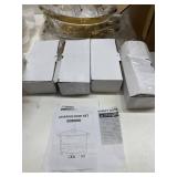 $190 Chafing Dishes for Buffet 4 Pack, 6QT Food Warmers for Parties Buffet, Christmas Gatherings Elegant All-Gold Colors Stainless Steel Round Chafing Dish Buffet Set,Buffet Servers and Warmers