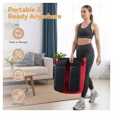 Air Stair Climber Stepper Machine for Home Gym, Adjustable Air Resistance with Resistance Bands, Anti-Slip Comfortable Foot Pedals, Quiet Cardio Fitness Stepper