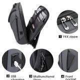 BANGE Business Smart Backpack Waterproof fit 15.6 Inch Laptop Backpack with USB Charging Port,Travel Durable Backpack