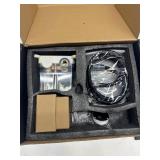 FPXRNG Black Shower Faucet Set, Rainfall Shower System with Square Shower Head and Handle Set, Wall Mounted Shower Fixtures, Full Metal Trim Repair Kit 10 inch Matte Black (With Shower Valve)
