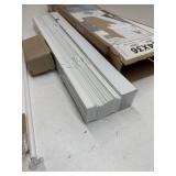 Lumino - 2' Cordless Flat Slat Faux Wood Window Blinds for Home - 24' W x 36' L - White, Faux Wood Blinds for Indoor Windows, Venetian Room Darkening Blinds