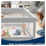 Baby Playpen 65 50Inch, Playpen for Babies and Toddlers, Play Pen Pin Indoor Outdoor Baby Play Fence