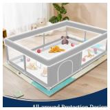 Baby Playpen 65 50Inch, Playpen for Babies and Toddlers, Play Pen Pin Indoor Outdoor Baby Play Fence