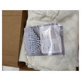 Non-Slip Rug Pad 9x12 Ft   9 x 12 Ventilated PVC Mesh Underlay for Hardwood & Tile Floors, Easy-Cut Anti-Skid Carpet Gripper for Living Room Area Rugs