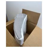 Bedluxe Wedge Pillow, 10 inch Bed Wedge Pillow for Headboard, Pillow Wedge for Acid Reflux Relief, Sleeping, Back Pain Relief, Snoring, Triangle Pillow Wedge, White/Grey