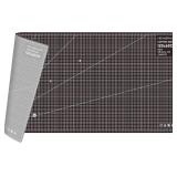 NEWBRAUG 24'   48' Large Self Healing Cutting Double Sided 5-Ply Mat, Big Cutting Board for Rotary Cutting, Quilting, Sewing, Craft, Fabric & Scrapbooking(Gray/Black)
