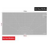 NEWBRAUG 24'   48' Large Self Healing Cutting Double Sided 5-Ply Mat, Big Cutting Board for Rotary Cutting, Quilting, Sewing, Craft, Fabric & Scrapbooking(Gray/Black)