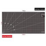 NEWBRAUG 24'   48' Large Self Healing Cutting Double Sided 5-Ply Mat, Big Cutting Board for Rotary Cutting, Quilting, Sewing, Craft, Fabric & Scrapbooking(Gray/Black)
