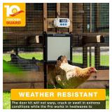 $170 ChickenGuard Automatic Chicken Coop Door Opener, Power by Solar/Batteries/Electric. Strong Motor Lifts 2kg; Timer/Light Sensing; Motor Units only or Combination Kits (PRO + Door + Batteries)