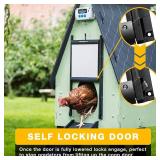 $170 ChickenGuard Automatic Chicken Coop Door Opener, Power by Solar/Batteries/Electric. Strong Motor Lifts 2kg; Timer/Light Sensing; Motor Units only or Combination Kits (PRO + Door + Batteries)