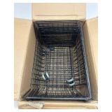 PUSDON 6-Tier Tall Stackable Wire Storage Baskets with Wheels, Vertical Metal Rolling Utility Cart, High Capacity Produce Basket for Kitchen Pantry, Snack Organizer, Matte Black
