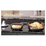 $133 1500W Home Air Fryer Oven Custom 4-in-1 Smart Glass Oil-Free Modern Style 4L For Household Use Electric High Quality Plastic(Black,CN)
